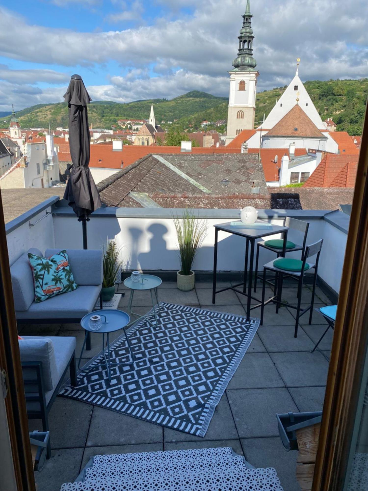 Terrassen Appartement Ueber Den Daechern Von Krems Exterior foto